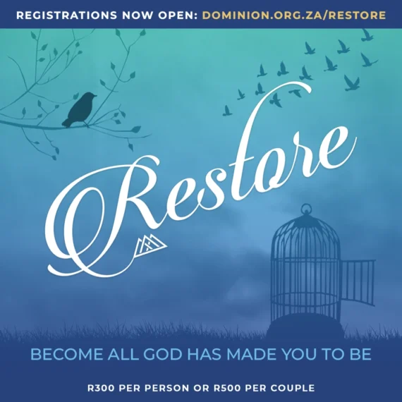RESTORE Seminar, hosted by Kevin & Chantell Davis at Dominion Church in Cape Town